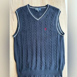 Polo by Ralph Lauren Men's Navy Blue Sweater Vest